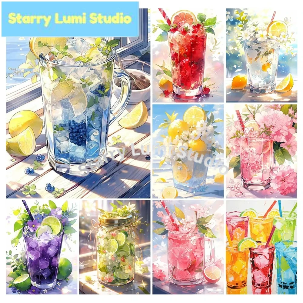 Resin Art Canvas - Fruit Cup 5D DIY Diamond Painting