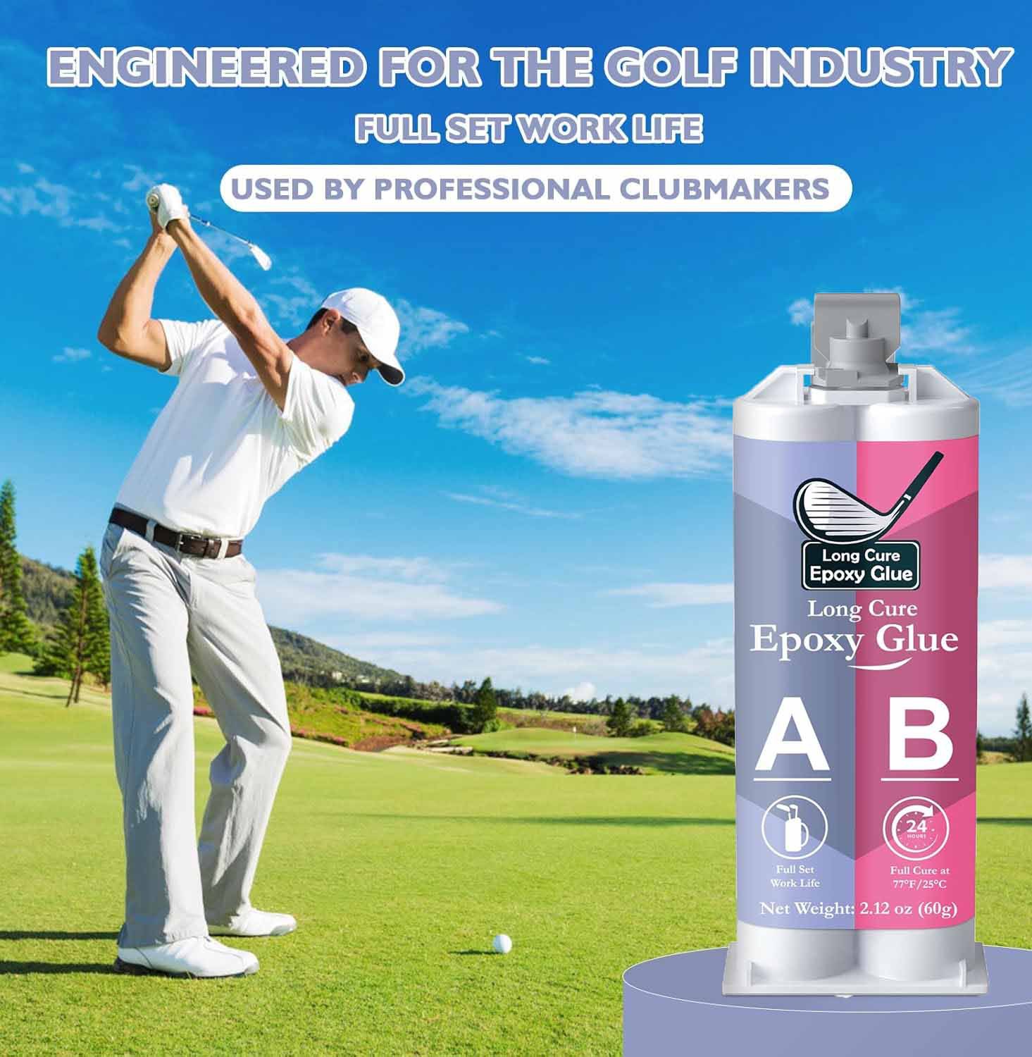 Epoxy Resin Ab - Long Cure Epoxy Glue for Golf
