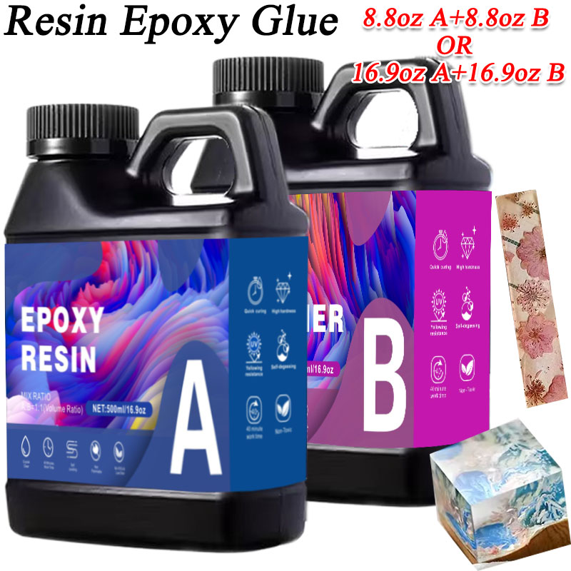Epoxy Resin Ab - 17.6oz/33.8oz AB Resin Epoxy Glue UV