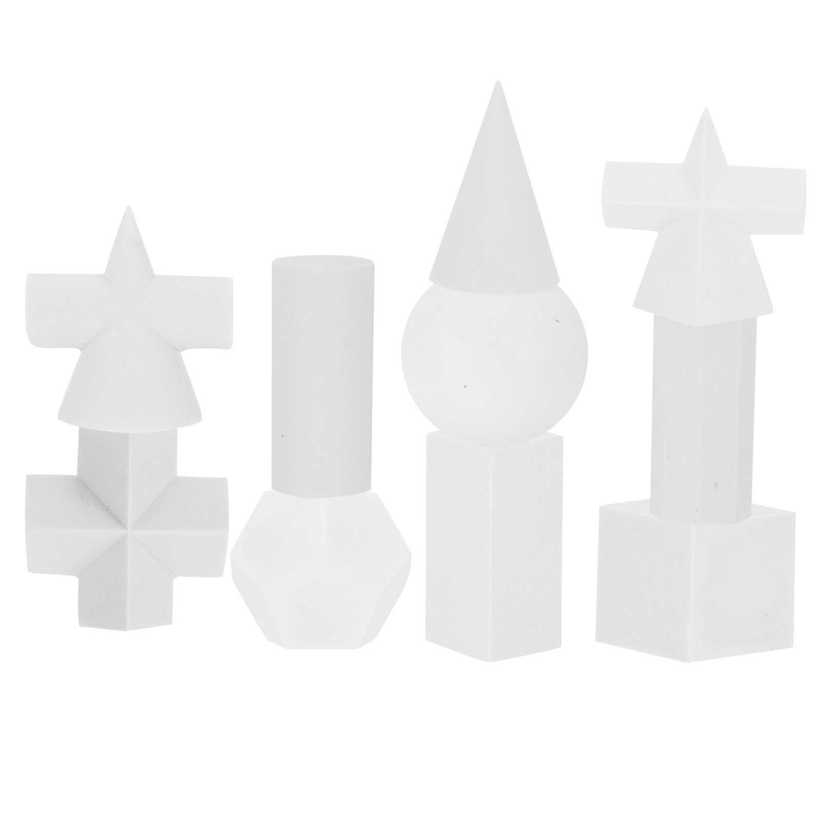 Resin Art Training - 10Pcs Geometrical Resin Sculpture Sketch Practice