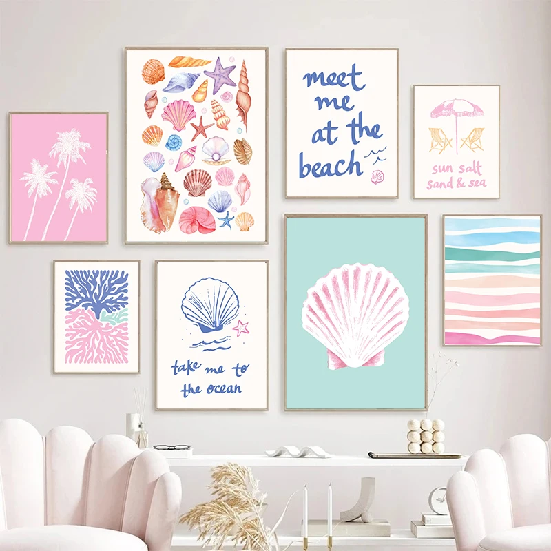 Resin Art Beach - Coastal Gallery Wall Art Summer Sea