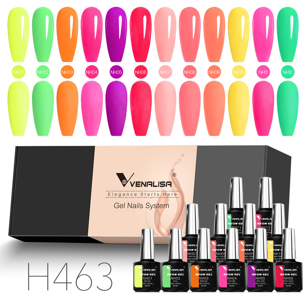 Resin Art Training - VENALISA Neon Gel Nail Polish Kit