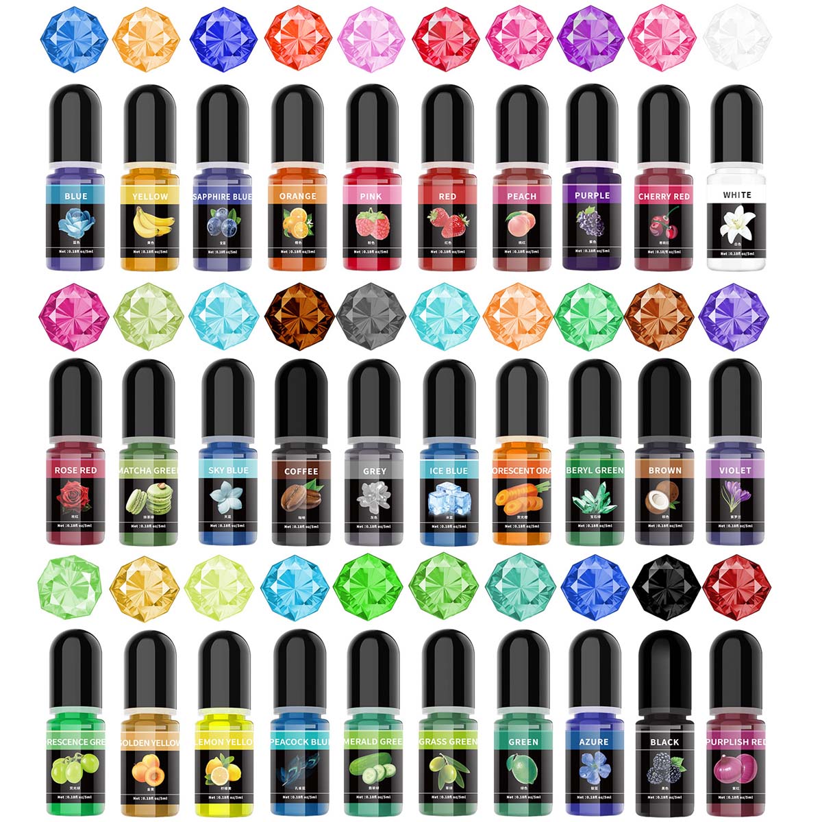 Epoxy Resin Ab - 5ml/Bottle Epoxy Resin Pigment Liquid Colorant