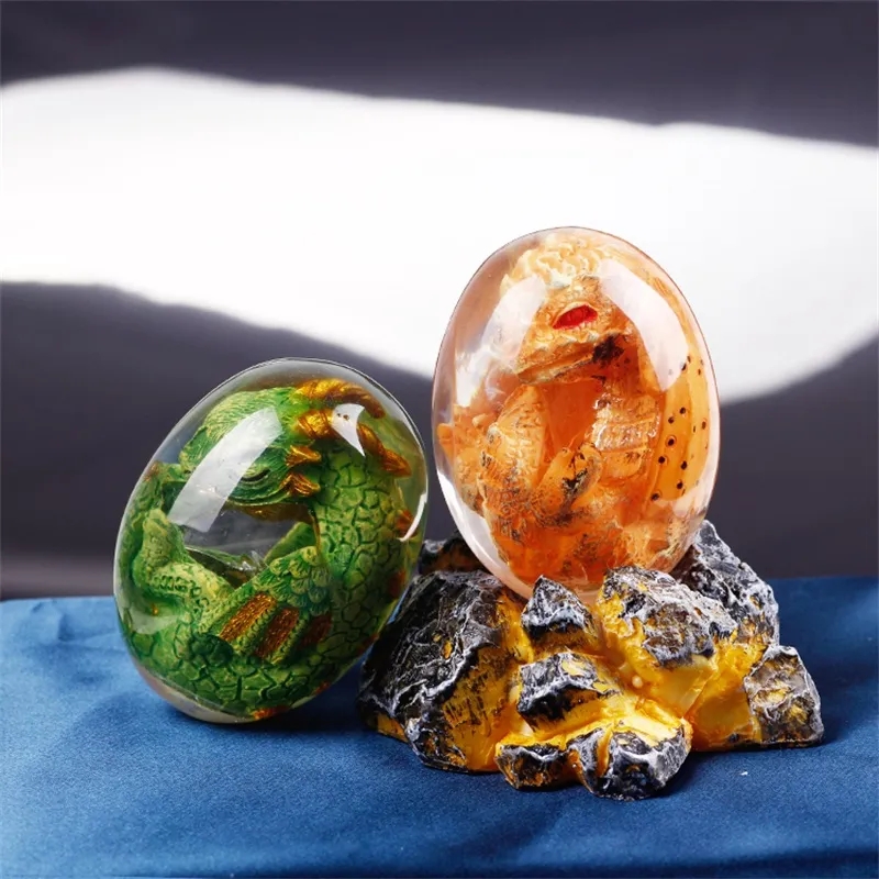 Lava Dragon Egg Statue With St - огляд і ціна Resin Art Stand