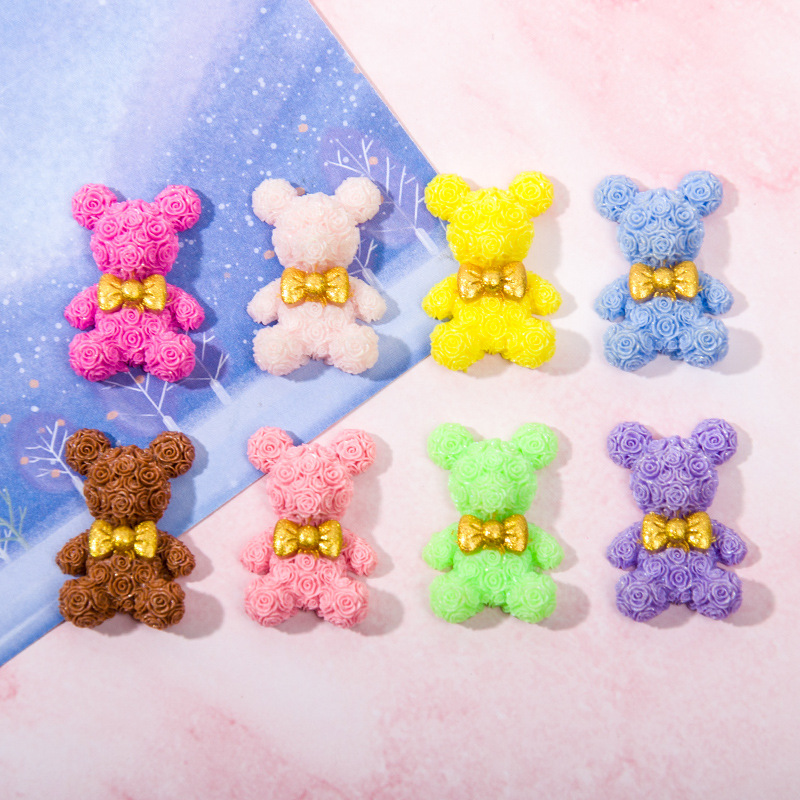 10PCS Rose Blossom Bear Resin  - огляд і ціна Resin Art Rose Petals