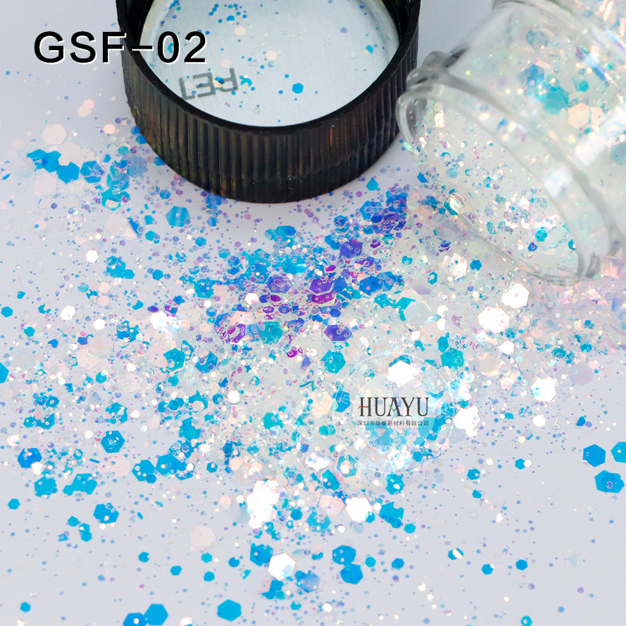 Mixed Chunky Holographic Glitt - огляд і ціна Mica Flake Resin