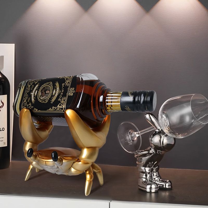 Creative Crab Wine Rack Sculpt - огляд і ціна Resin Art Stand