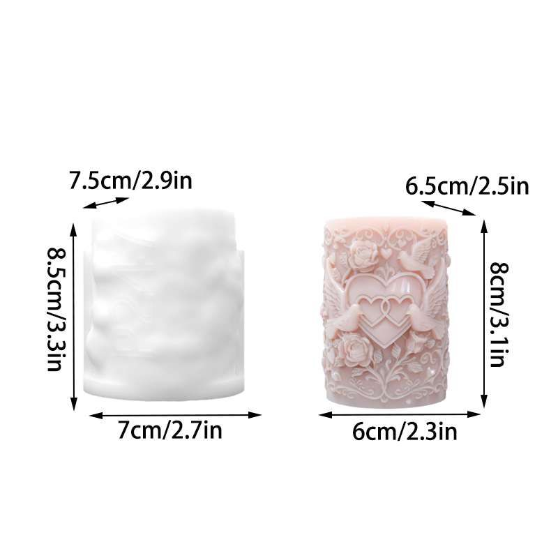 Double Heart Connected White D - огляд і ціна Resin Art Design