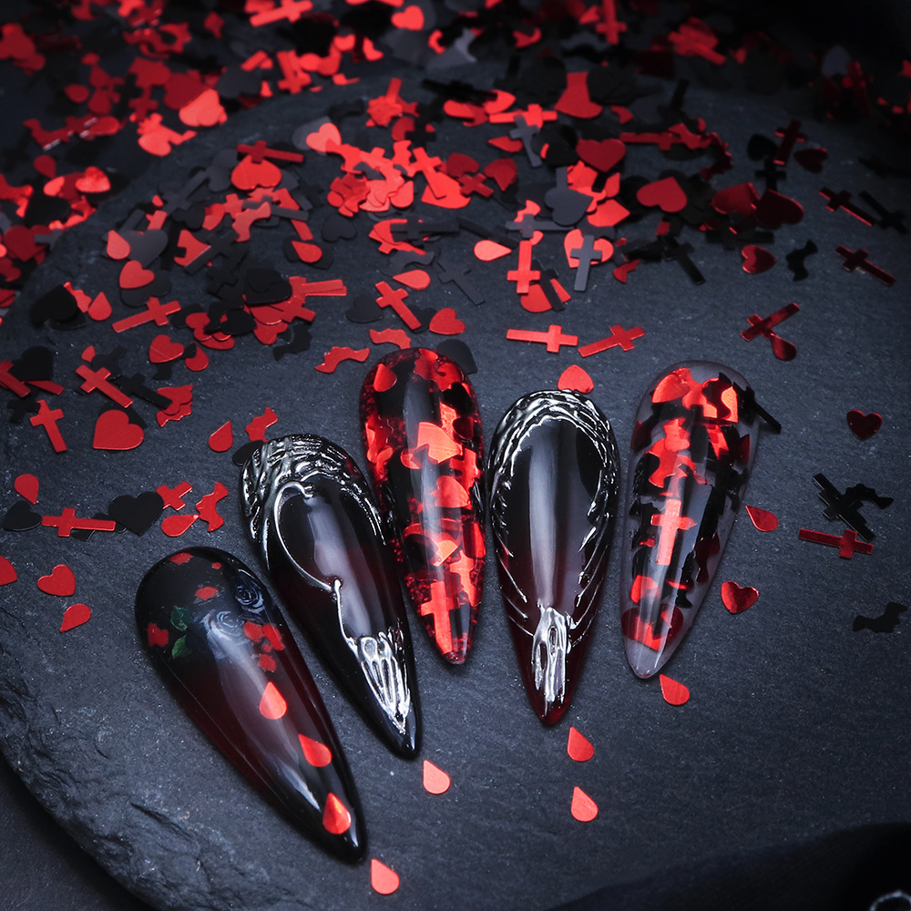 Halloween Nail Sequins 5g –Bat - огляд і ціна Mica Flake Resin