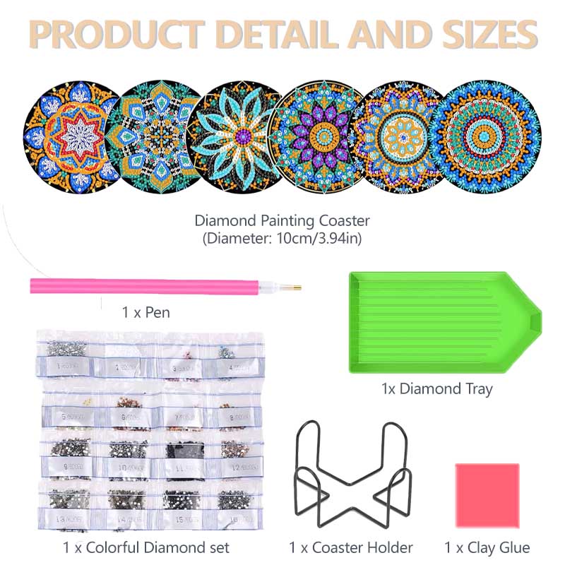 Diamond Painting Art Coasters  - огляд і ціна Resin Art Kits For Adults