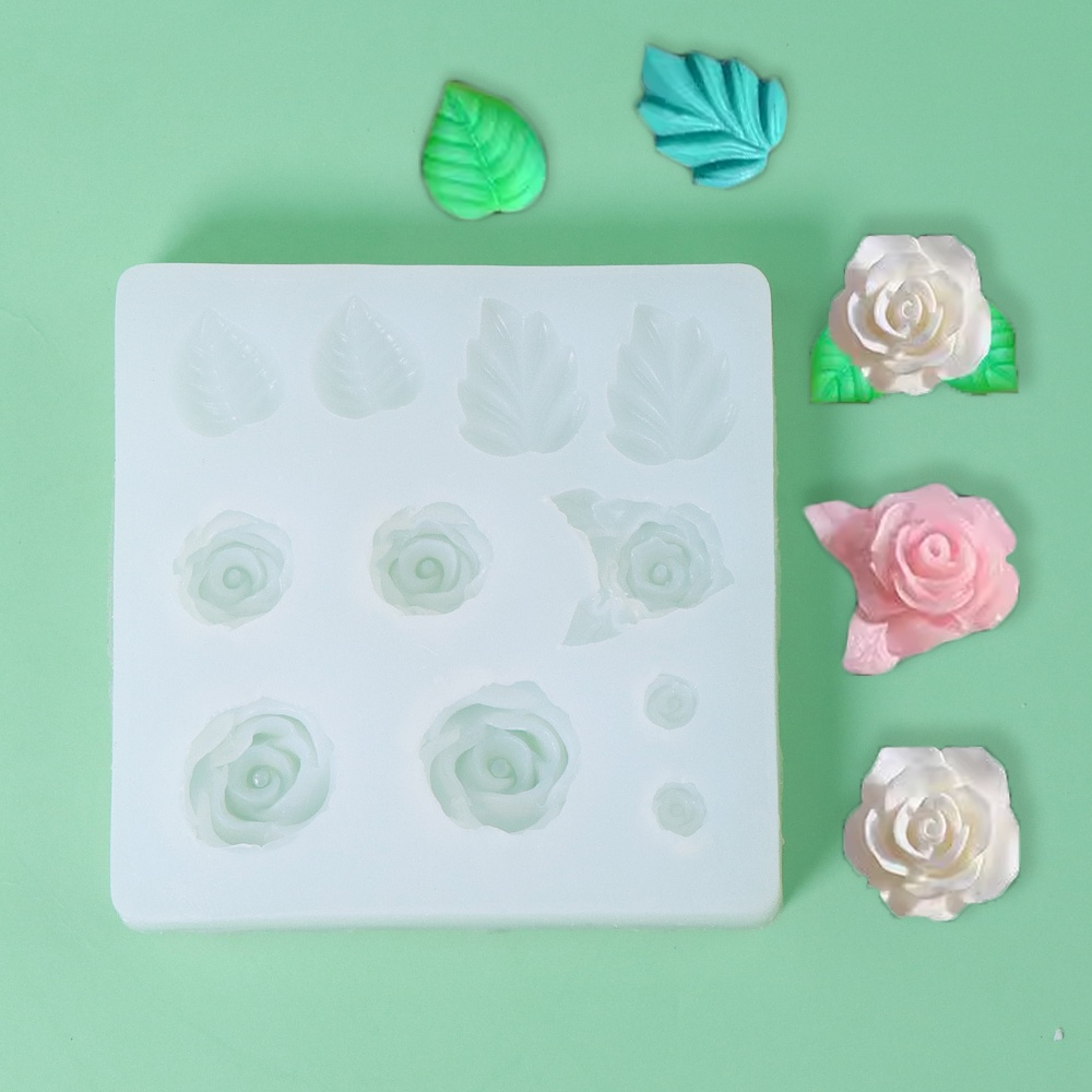 Rose Petal Silicone Soap Mold  - огляд і ціна Resin Art Rose Petals