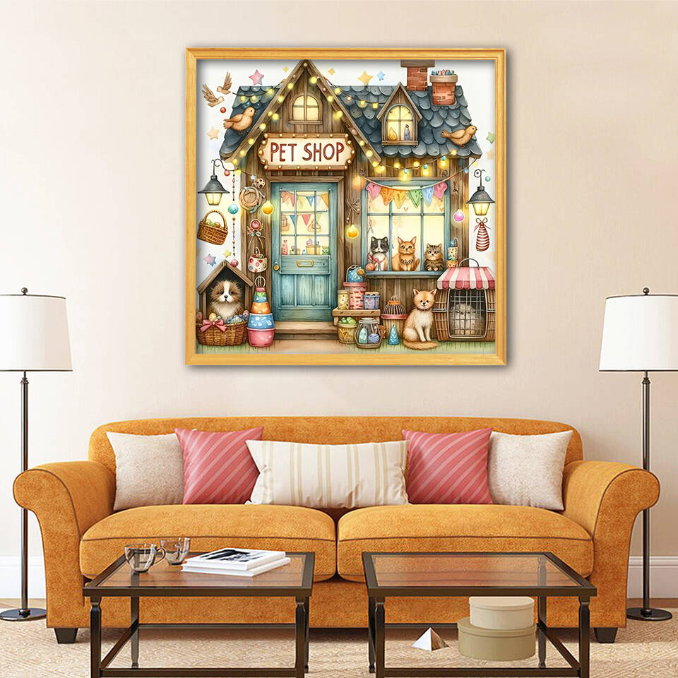 1pc frameless  5D Diamond Pain - огляд і ціна Resin Art Canvas