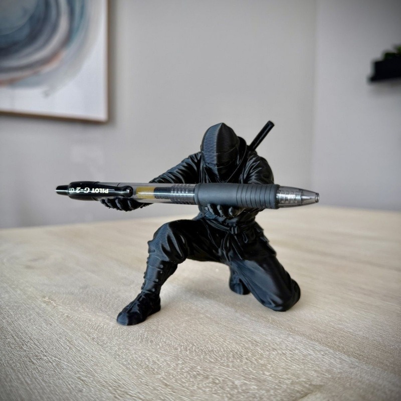 Ninja Figure Pen Holder 3D Pri - огляд і ціна Resin Art Stand