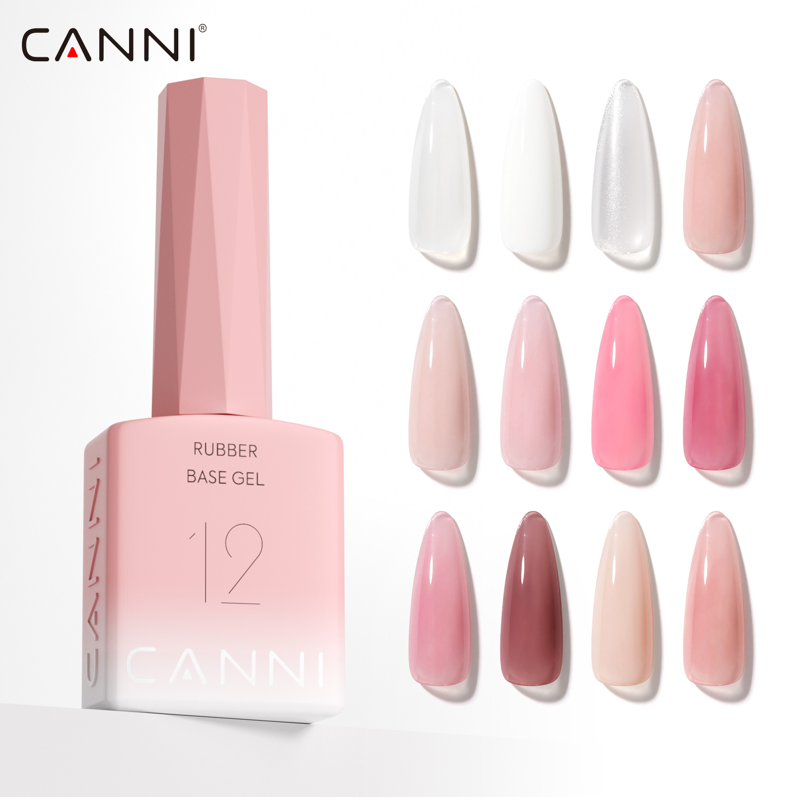 CANNI Color Rubber Base Gel 2i - огляд і ціна Resin Art Training