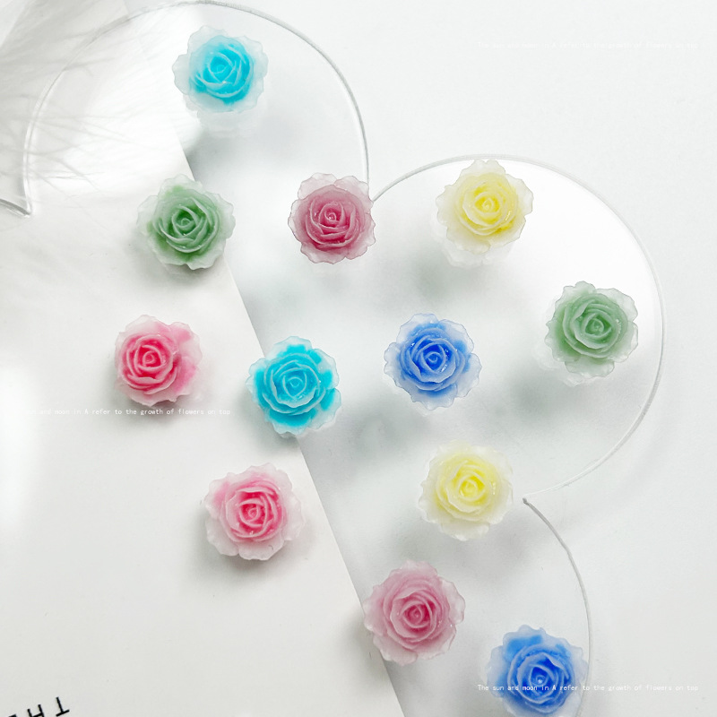 10pcs Exquisite Rose Resin Nai - огляд і ціна Resin Art Rose Petals