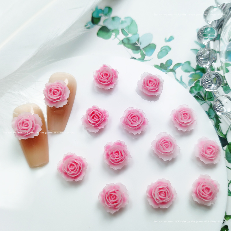 10pcs Exquisite Rose Resin Nai - огляд і ціна Resin Art Rose Petals