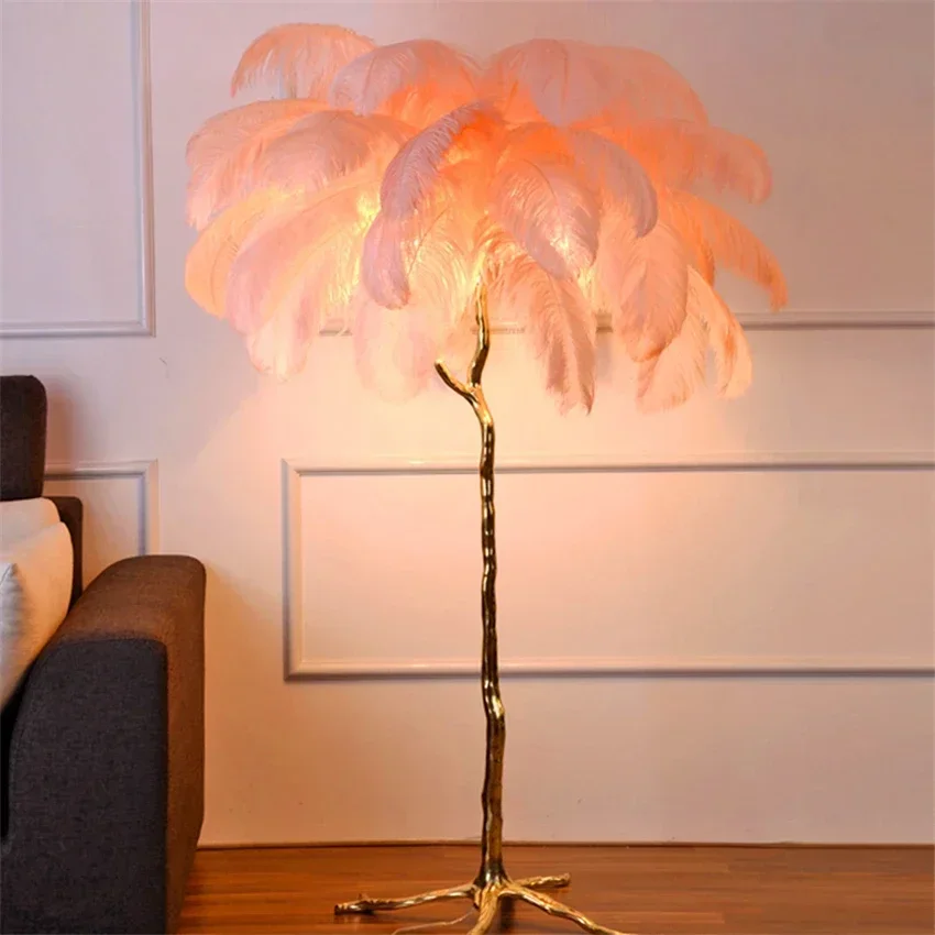 Modern Led Ostrich Feather Flo - огляд і ціна Resin Art Stand