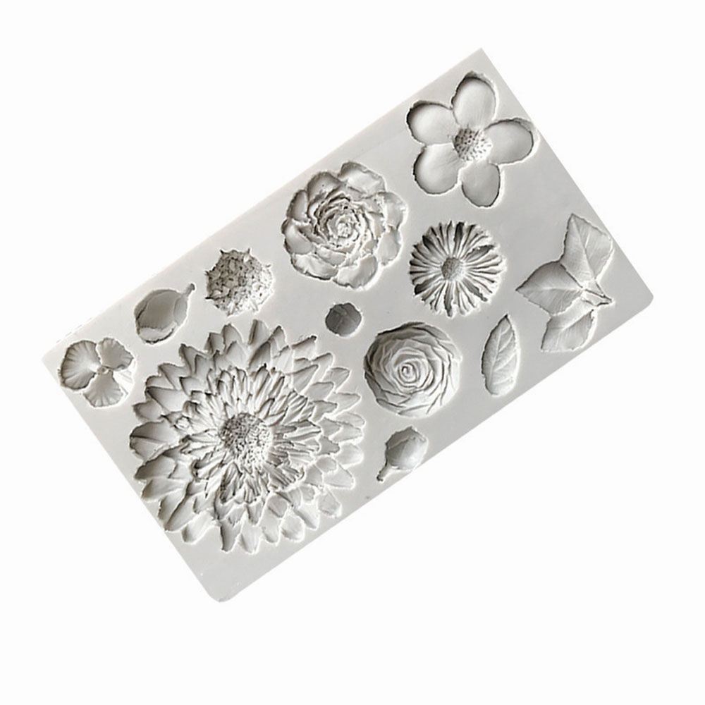 Sunflower Petals & Leaves Sili - огляд і ціна Resin Art Rose Petals