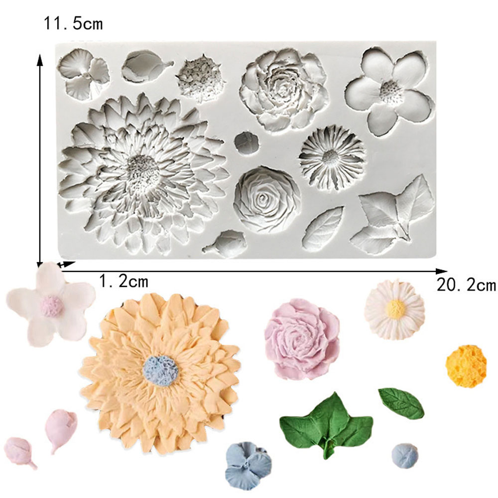 Sunflower Petals & Leaves Sili - огляд і ціна Resin Art Rose Petals