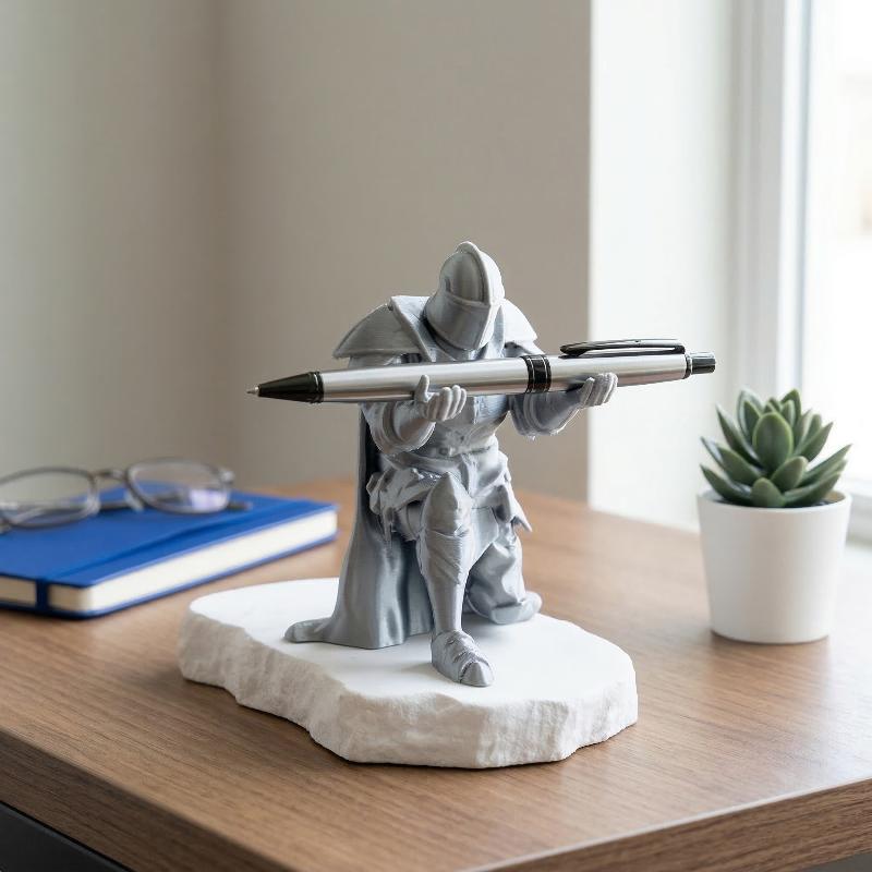 Knight Pen Holder Resin Mediev - огляд і ціна Resin Art Stand
