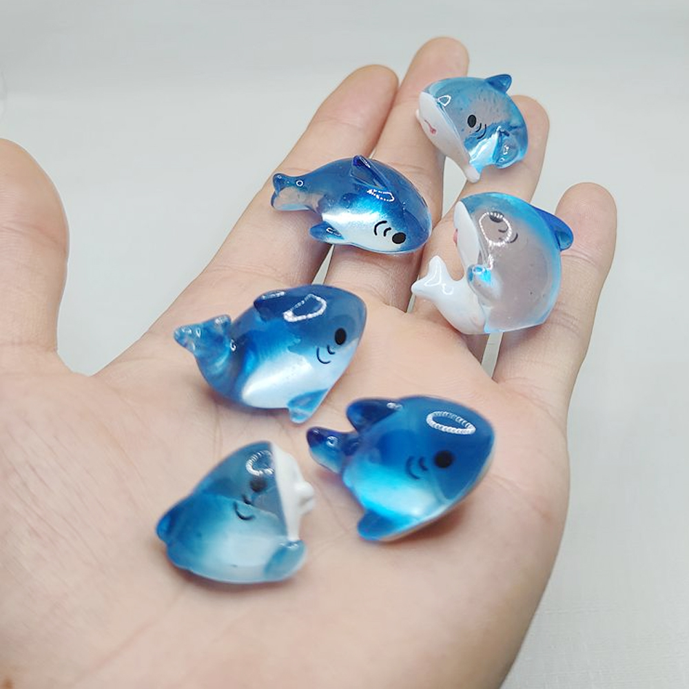 3/6pcs Mini Resin Shark Miniat - огляд і ціна Resin Art Beach