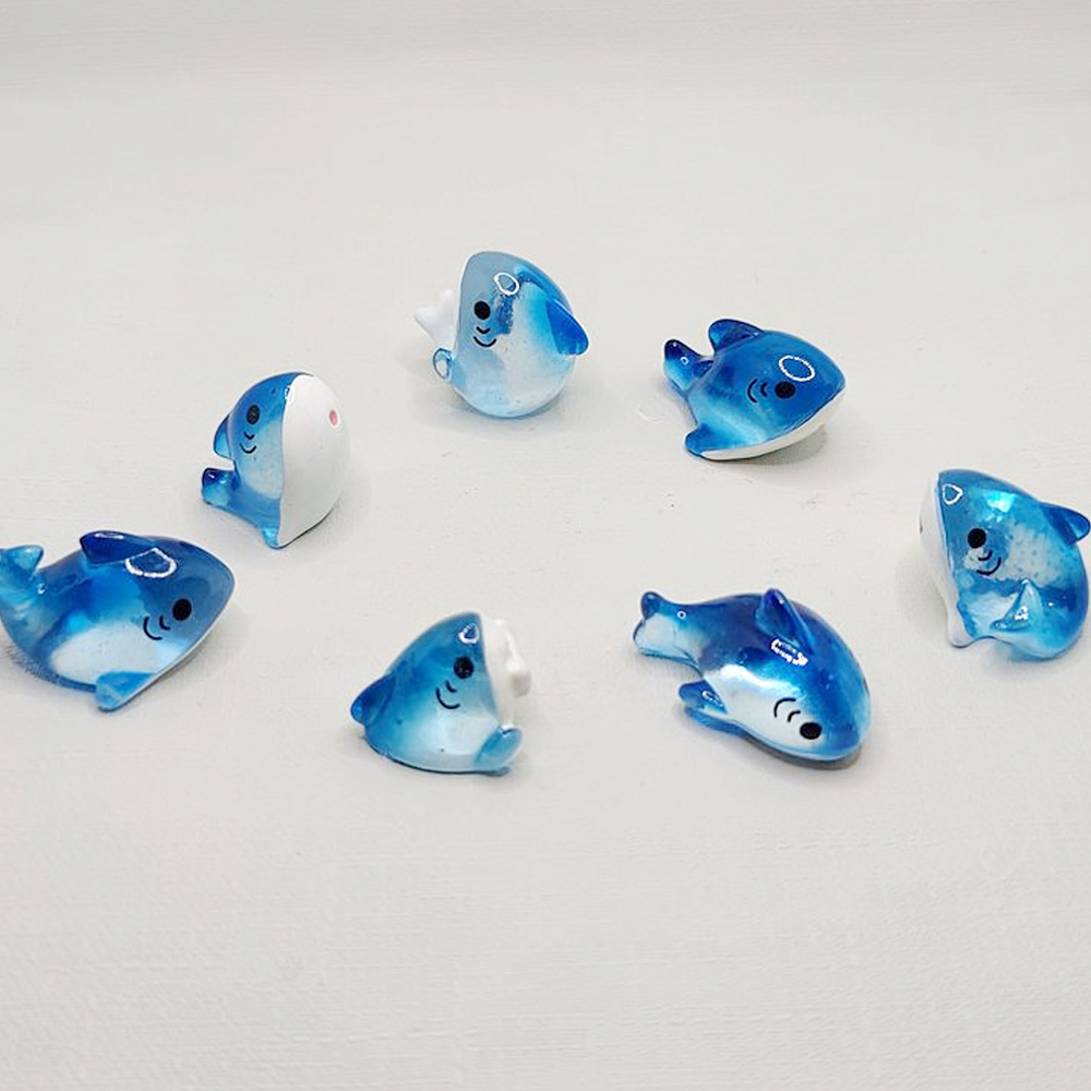 3/6pcs Mini Resin Shark Miniat - огляд і ціна Resin Art Beach