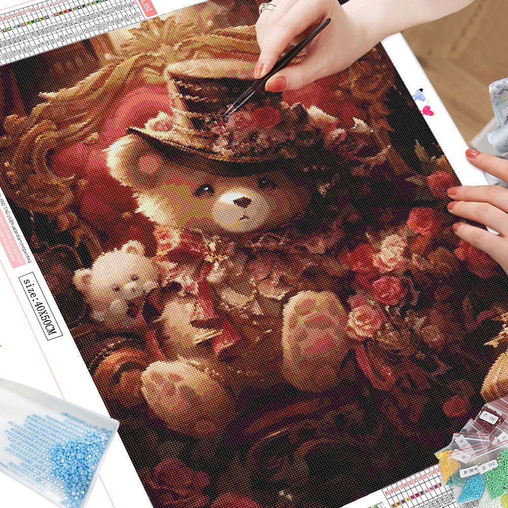 Frameless, Cartoon Diamond Pai - огляд і ціна Resin Art Canvas