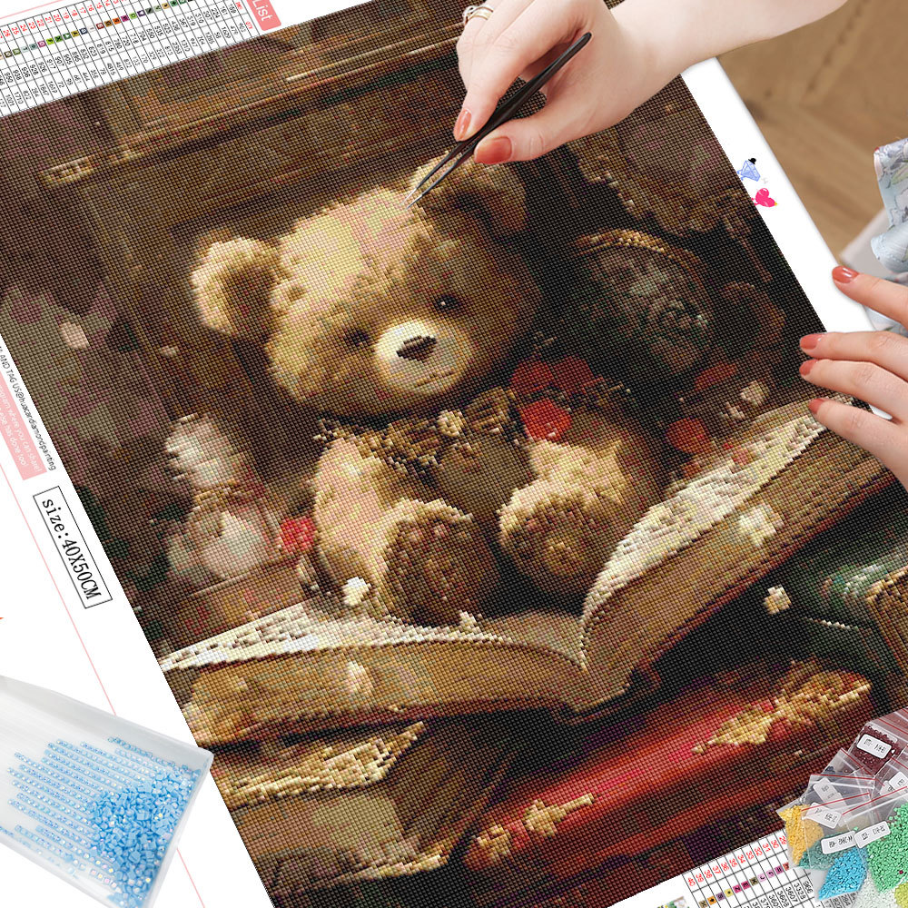 Frameless, Cartoon Diamond Pai - огляд і ціна Resin Art Canvas