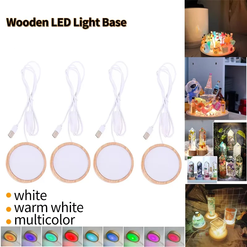 LED Night Light Base 3D Decora - огляд і ціна Resin Art Stand