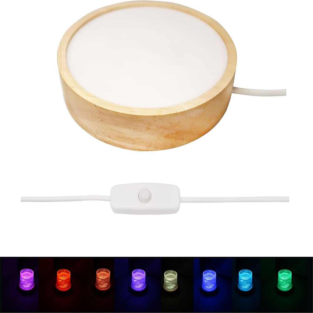 LED Night Light Base 3D Decora - огляд і ціна Resin Art Stand