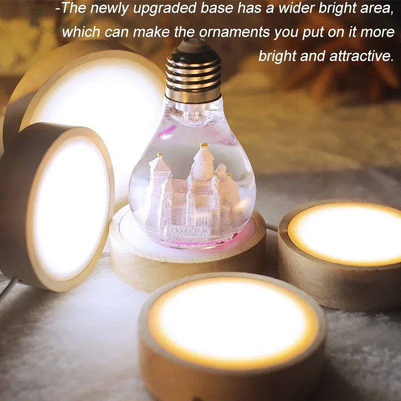 LED Night Light Base 3D Decora - огляд і ціна Resin Art Stand