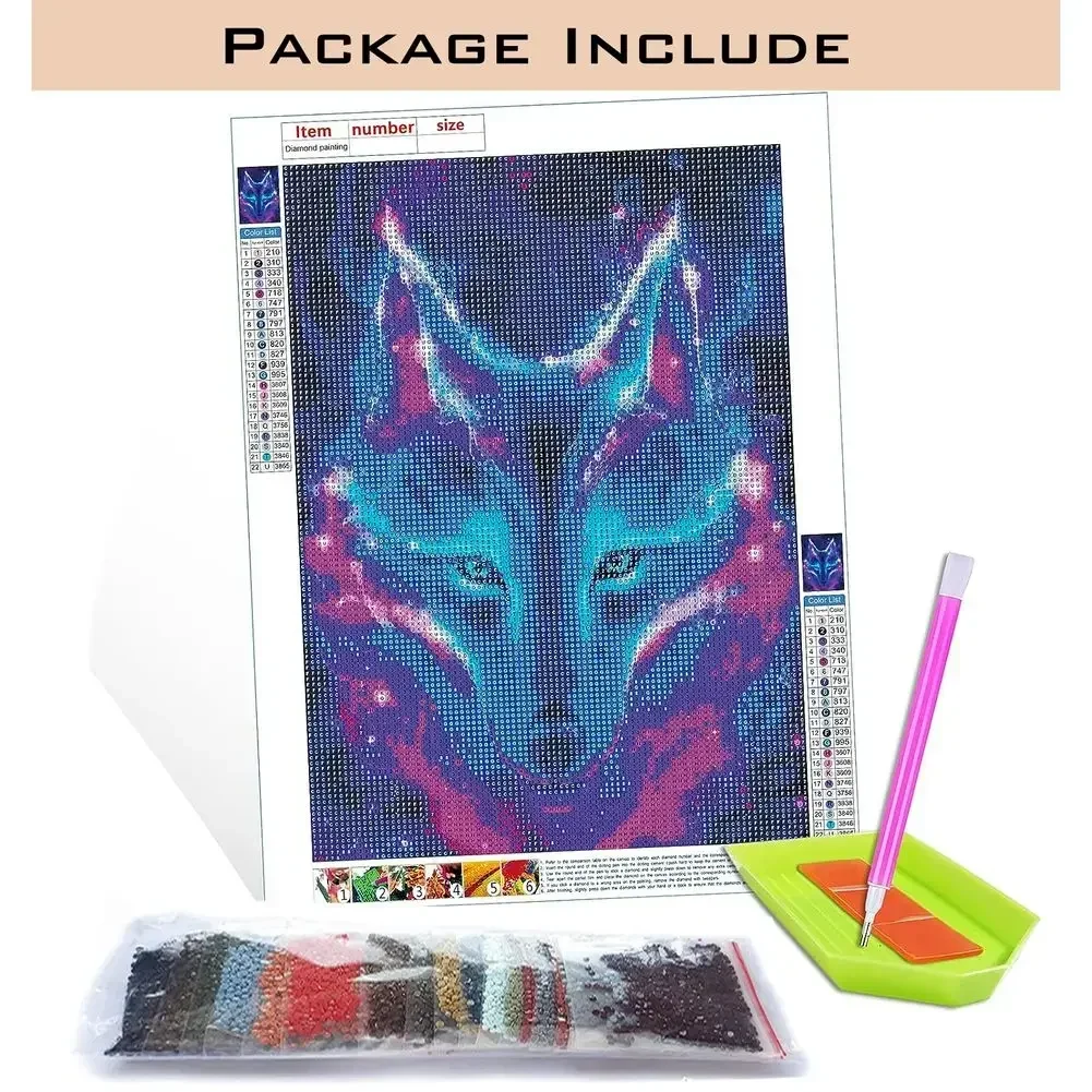 1pc frameless Cross Stitch Dia - огляд і ціна Resin Art Canvas
