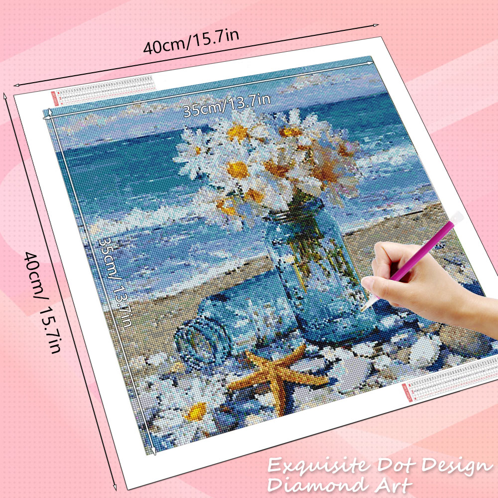 HUACAN Diamond Painting Daisy  - огляд і ціна Resin Art Beach