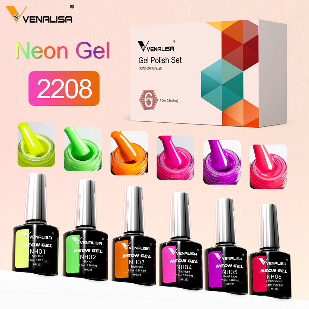 VENALISA Neon Gel Nail Polish  - огляд і ціна Resin Art Training