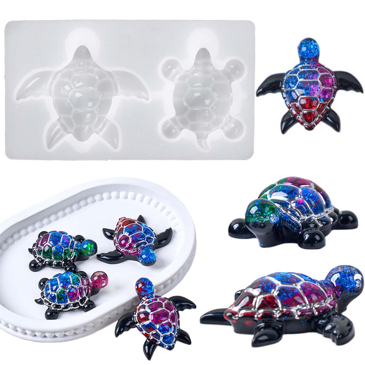 3D Sea Turtle Keychain Silicon - огляд і ціна Resin Art Beach