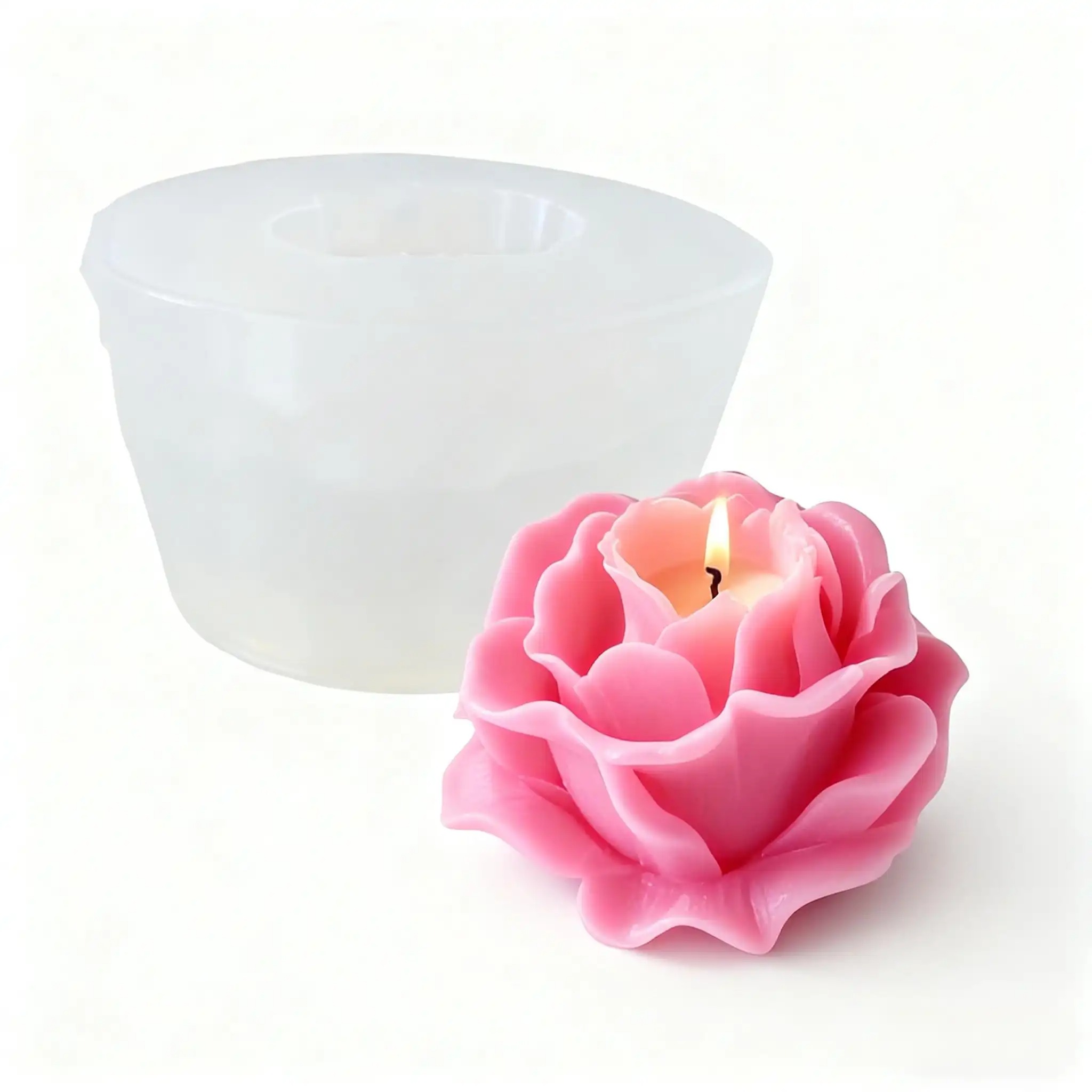 1 Piece 3D Elegant Rose Silico - огляд і ціна Resin Art Rose Petals