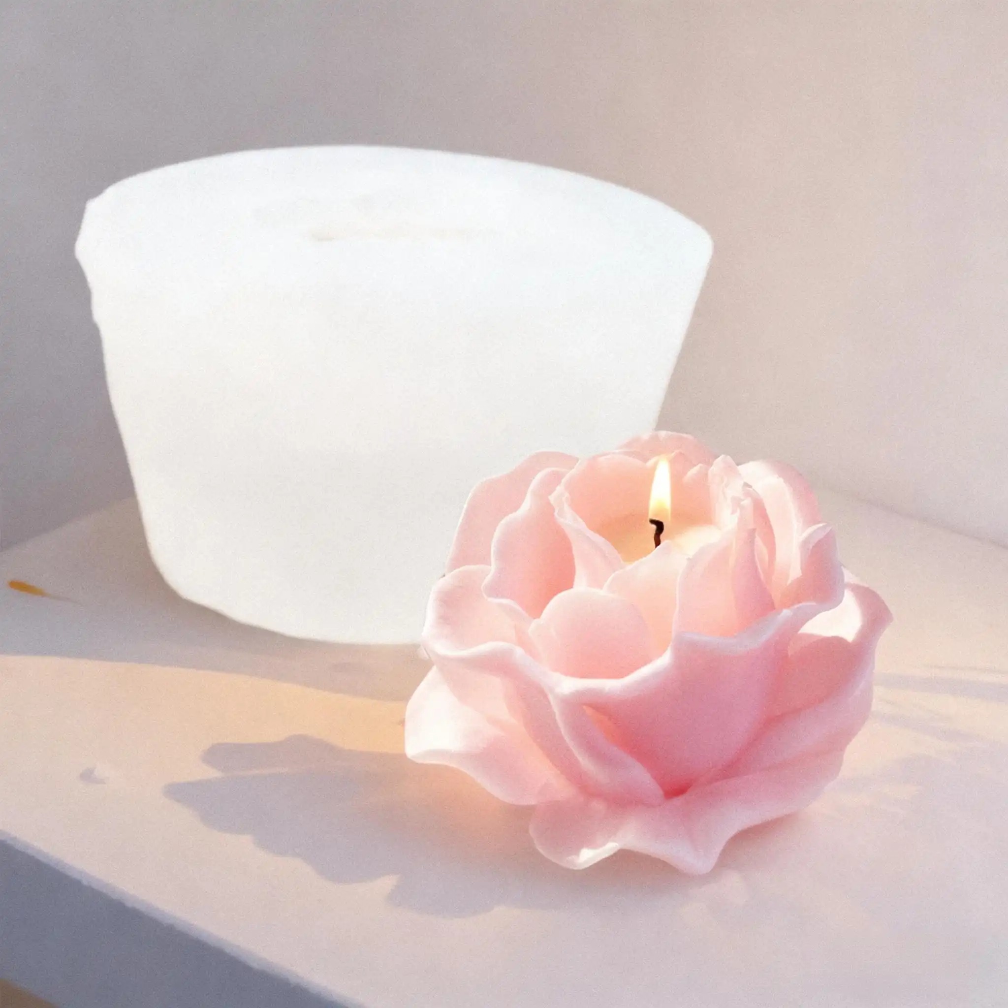 1 Piece 3D Elegant Rose Silico - огляд і ціна Resin Art Rose Petals