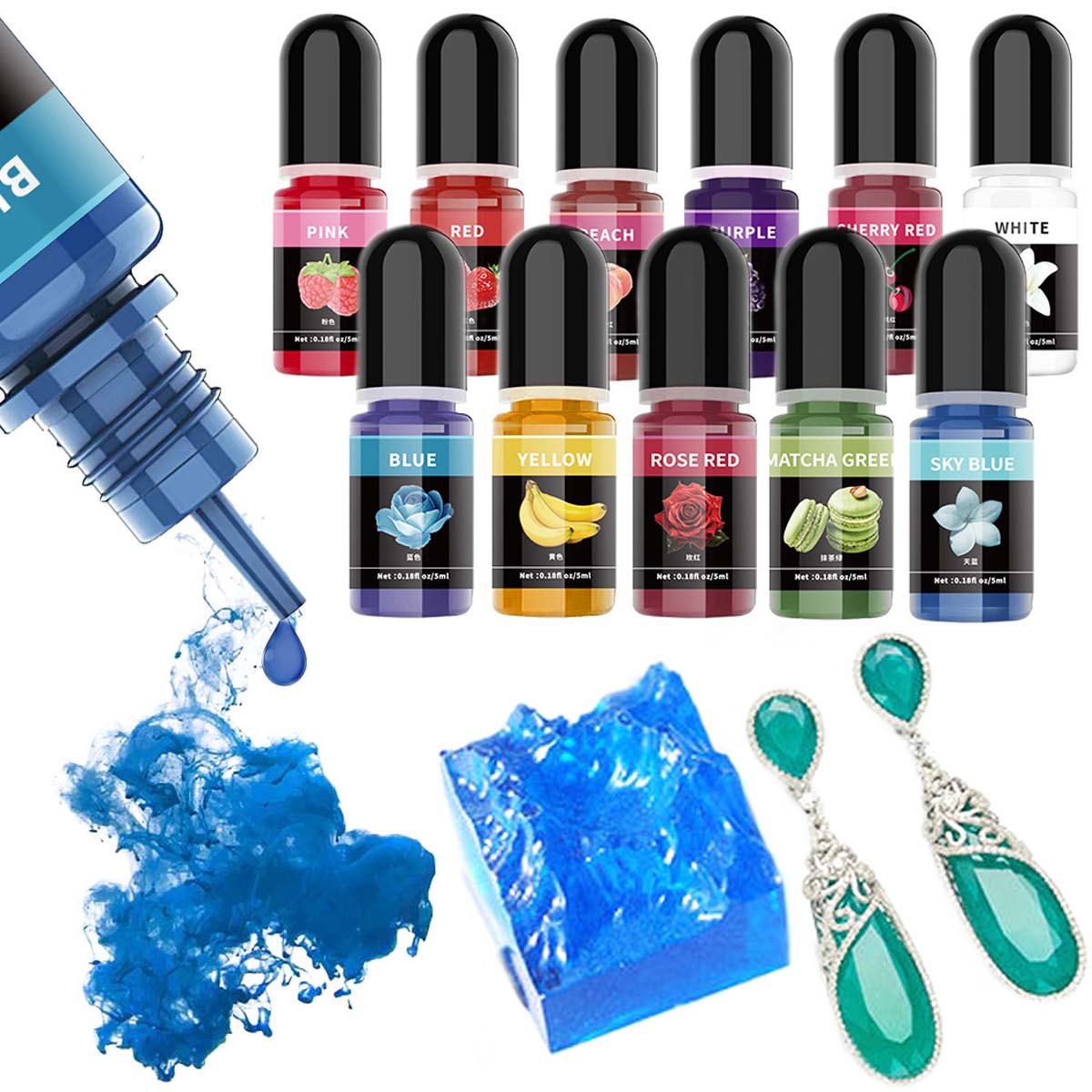 5ml/Bottle Epoxy Resin Pigment - огляд і ціна Epoxy Resin Ab