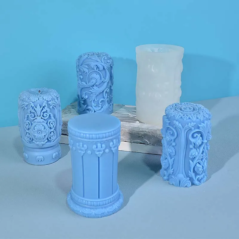 Carved Roman Column Candle Sil - огляд і ціна Resin Art Design